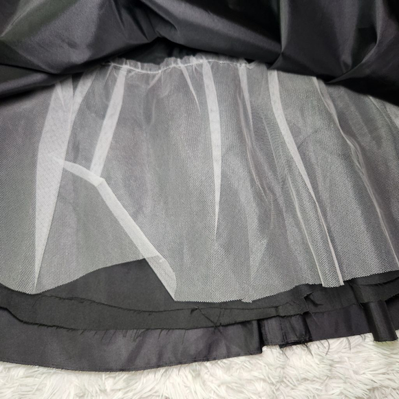 Mori Lee by Madeline Gardner A Line One Shoulder Black Cocktail Dress Size 12 - Picture 14 of 14